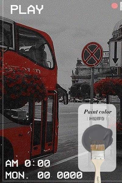 回憶膠卷封存回憶的深灰色