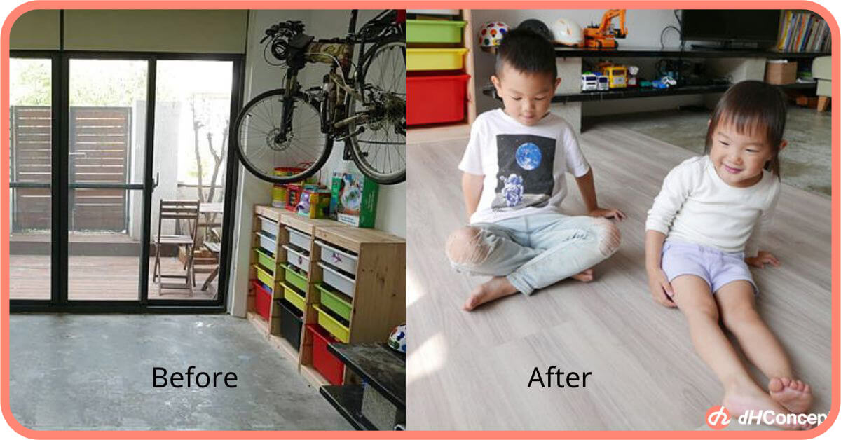 人氣部落客小鐵麻推薦｜改造水泥地遊戲區地板