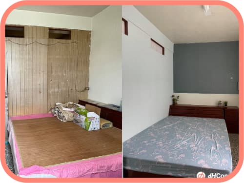 木板隔間臥室，有救了！DIY翻新花不到2千