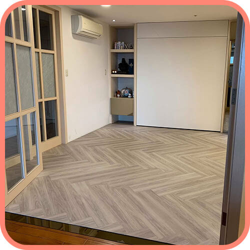 自己DIY跟設計師一樣的人字形鋪設法