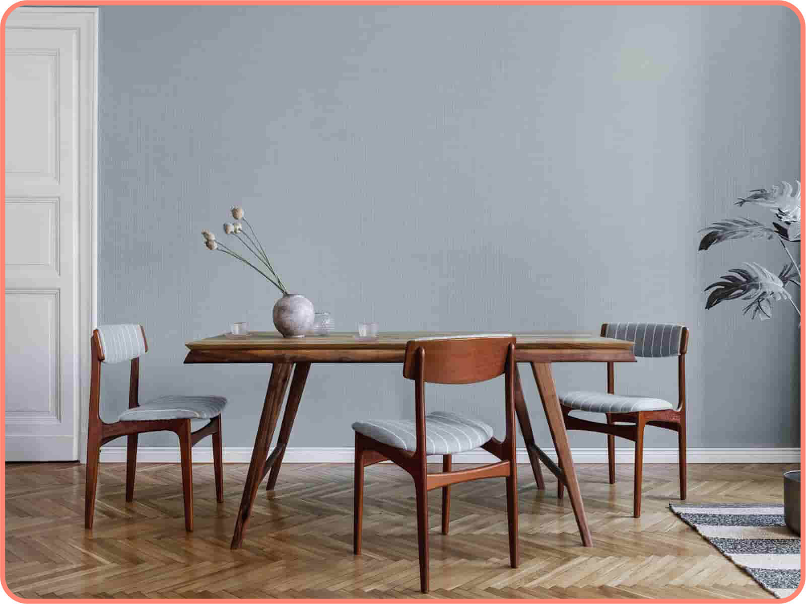 優雅礦藍(大)｜歐ㄋ一ˋ壁紙(水貼)