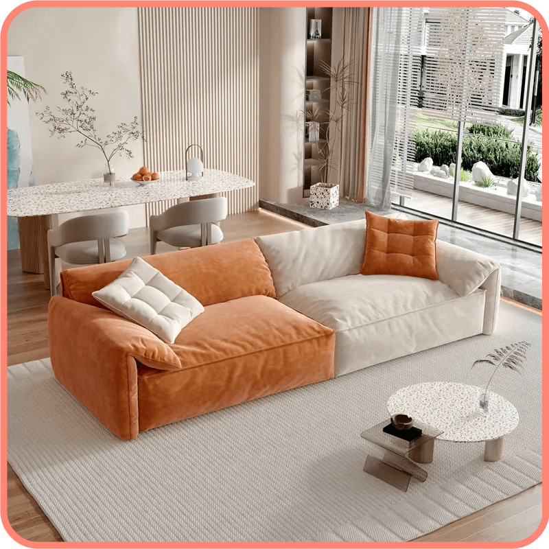 大象耳朵沙發三人座-自訂雙色