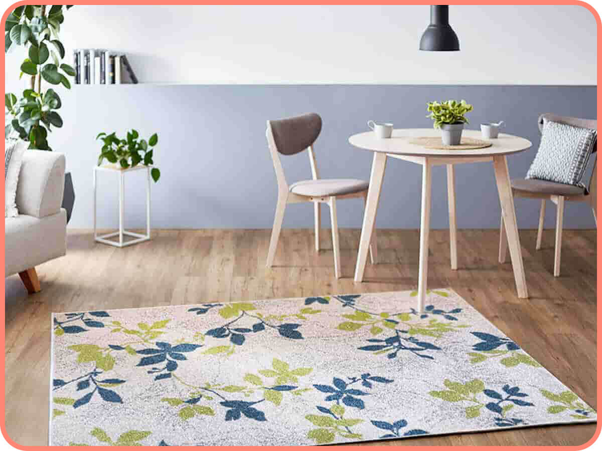 自然藍青｜就愛賴著你，比利時編織地毯