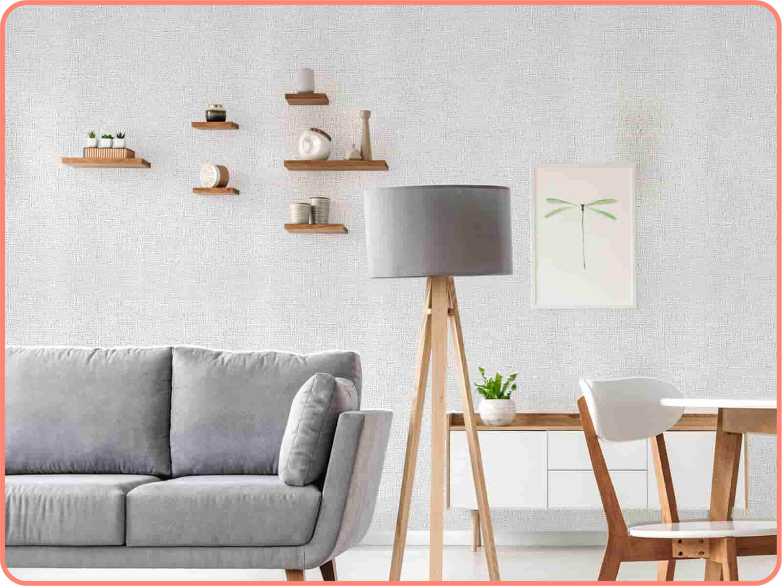 亞麻緹花(大)｜歐ㄋ一ˋ壁紙(水貼)