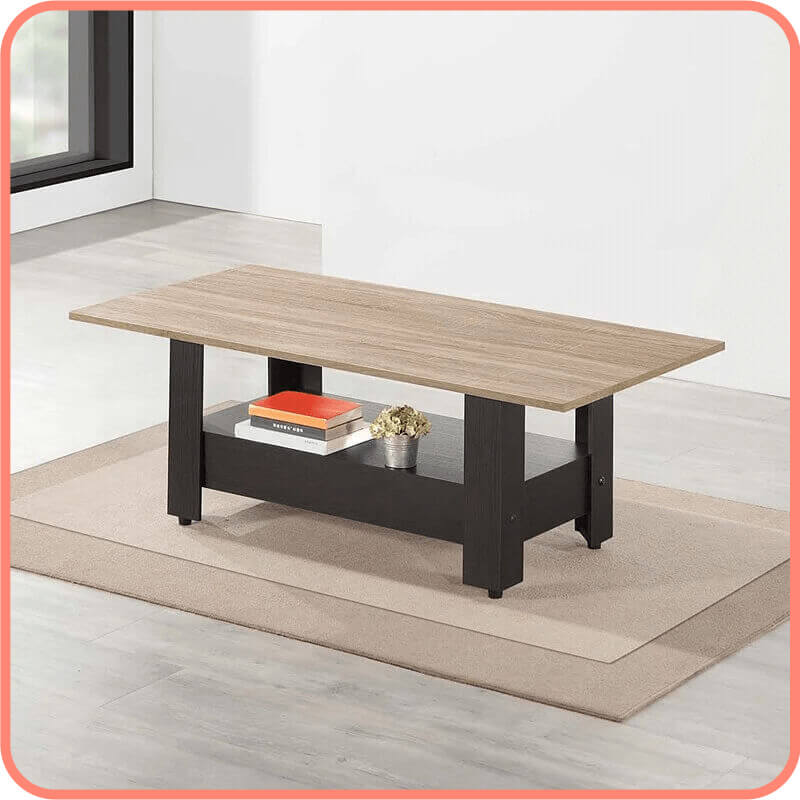 夏克梧桐雙色大茶几