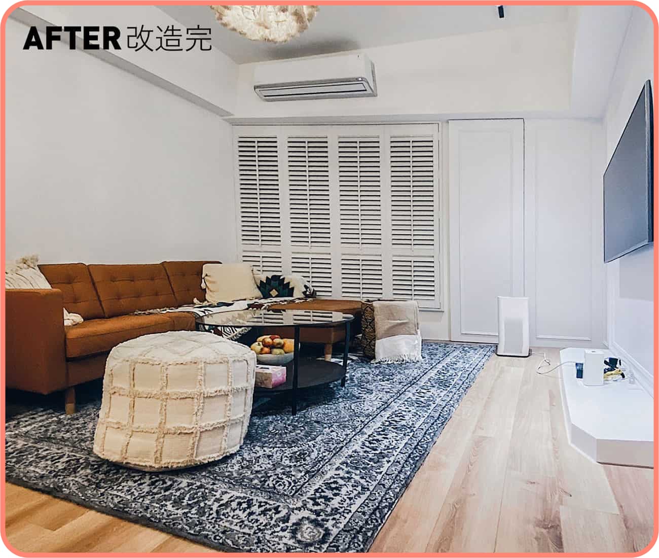 打造新古典風格｜終於完成夢想中溫暖的質感木地板