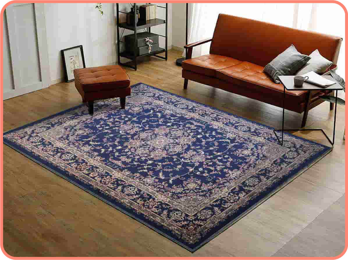 波斯藏藍｜就愛賴著你，比利時編織地毯