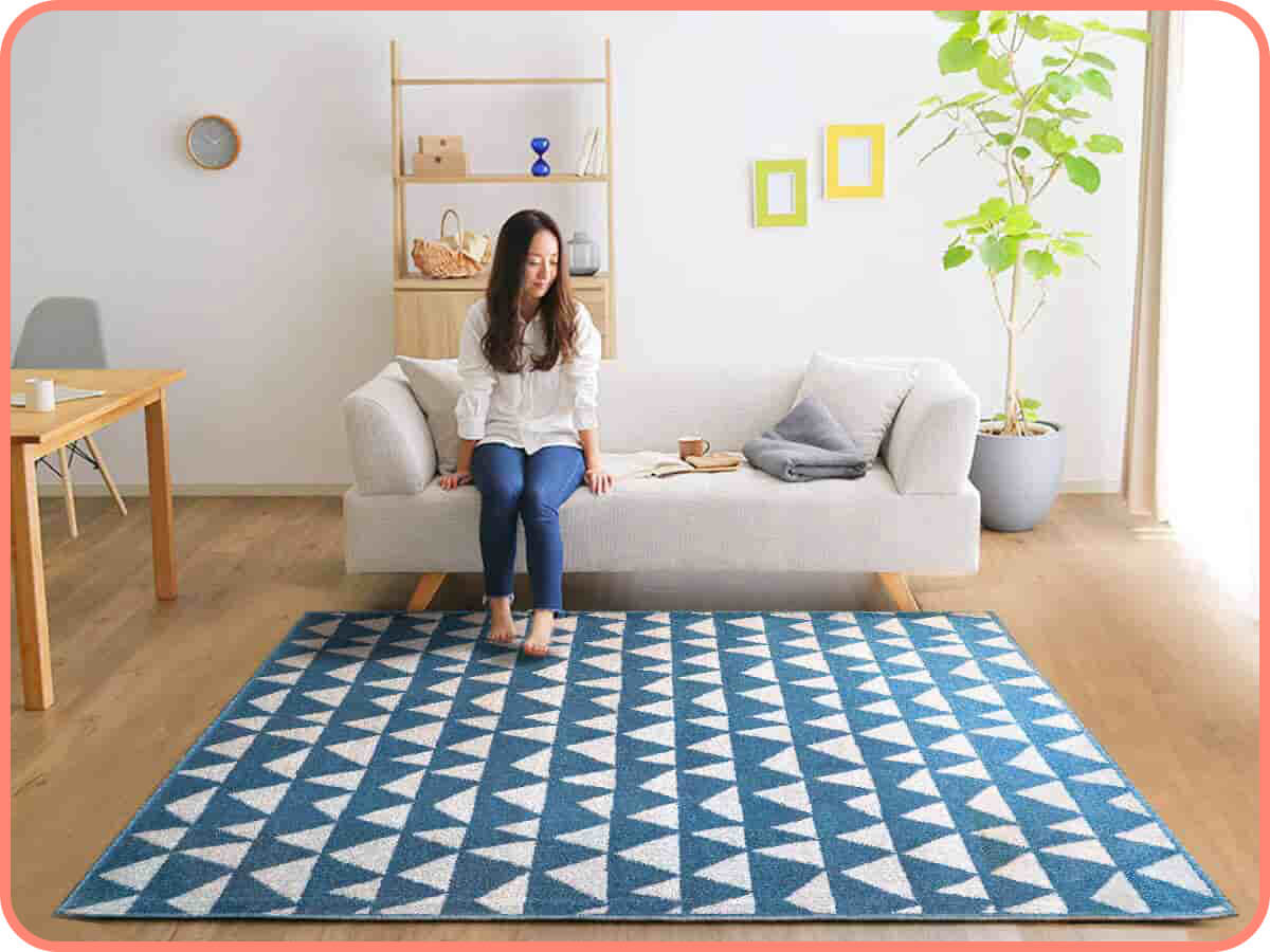 小山蔚藍｜就愛賴著你，比利時編織地毯