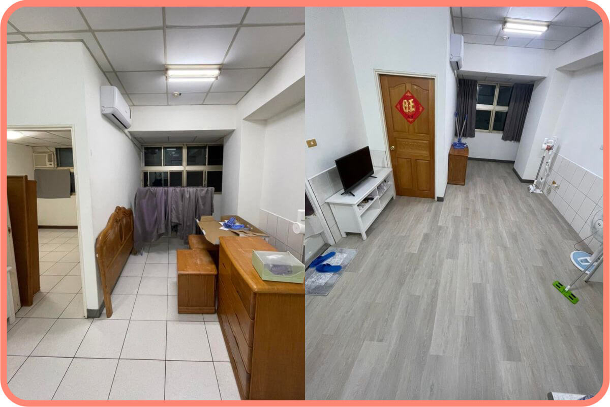 房子就是要鋪地板，住起來感覺才會比較溫馨舒適