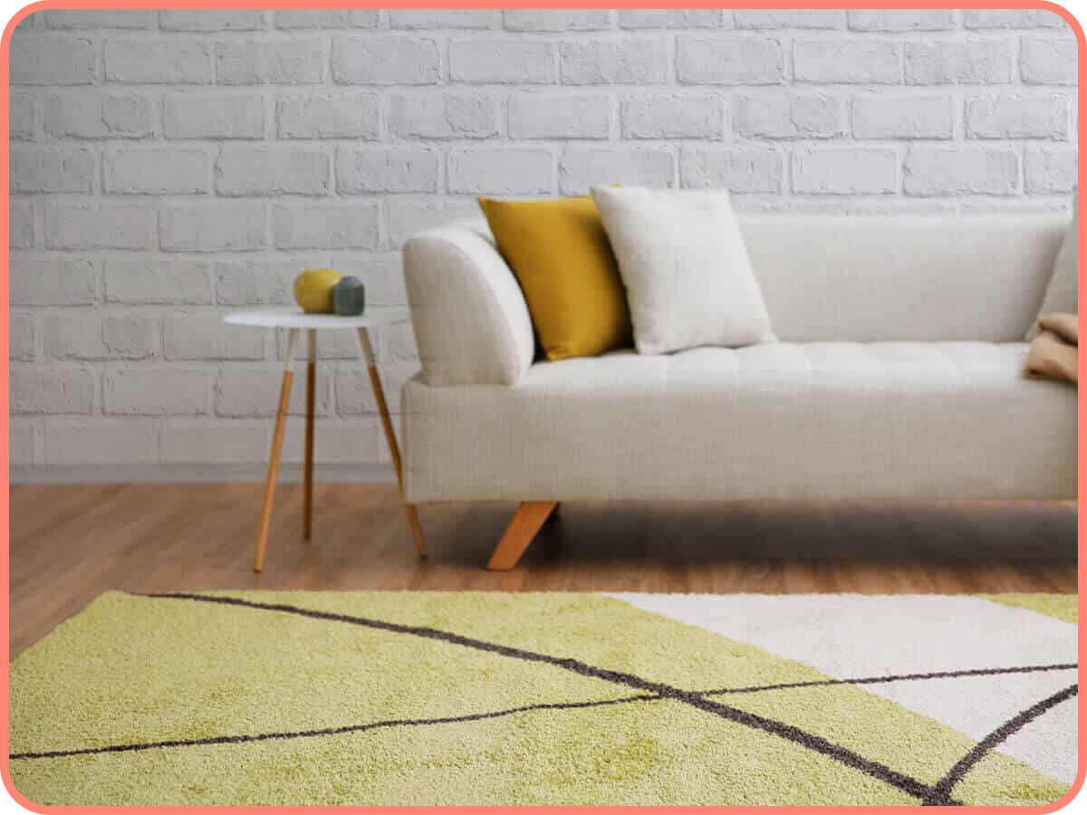 簡約蘋果綠｜就愛賴著你，比利時編織地毯