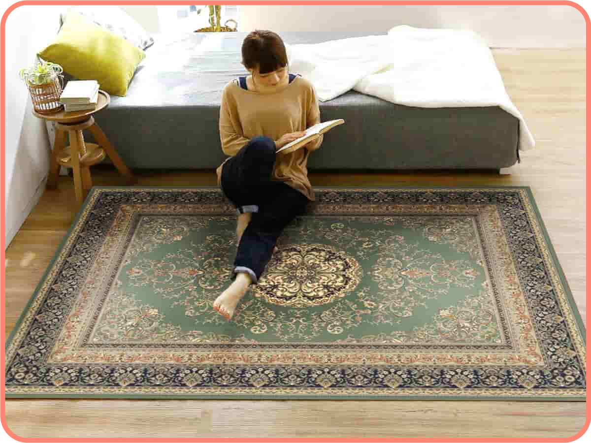 土耳其綠｜就愛賴著你，比利時編織地毯