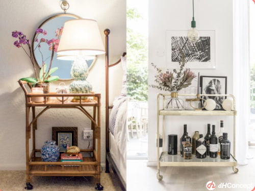 用「收納推車」打造時髦、復古、現代不同風格的居家空間！