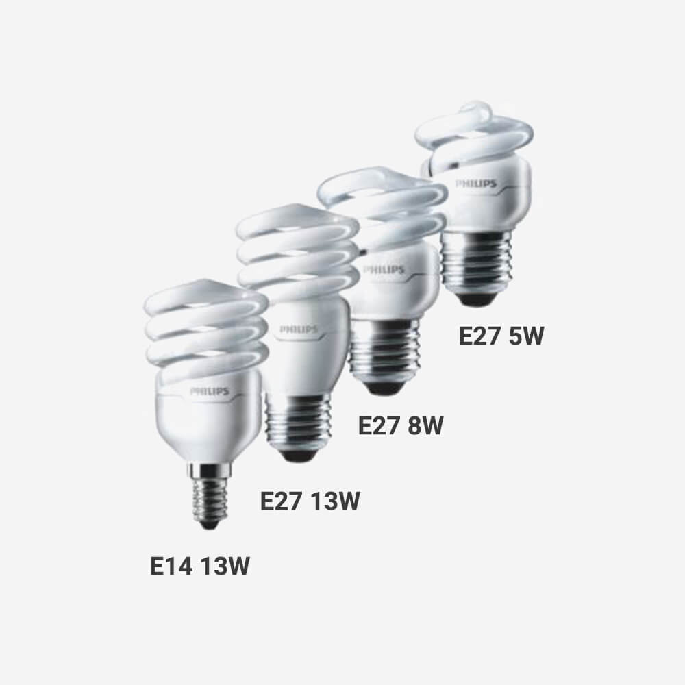 專業級T2省電燈泡 E14-13W 白光