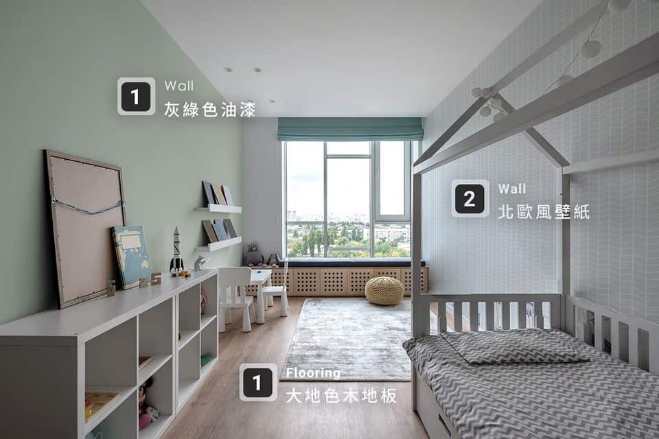 3萬輕裝修 6 坪打造出有北歐簡約風格的孩子房