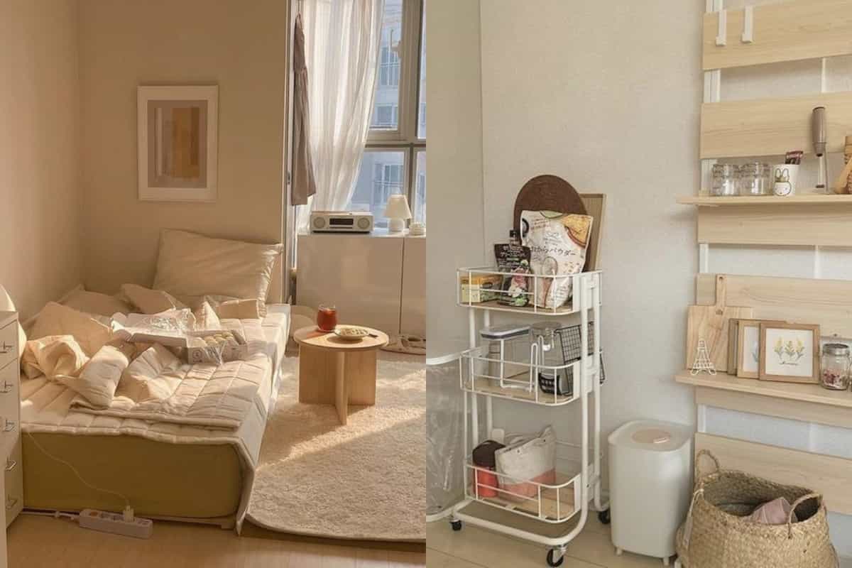 韓妞奶油色居家 木質傢俱、綠色植物、設計感家飾缺一不可！