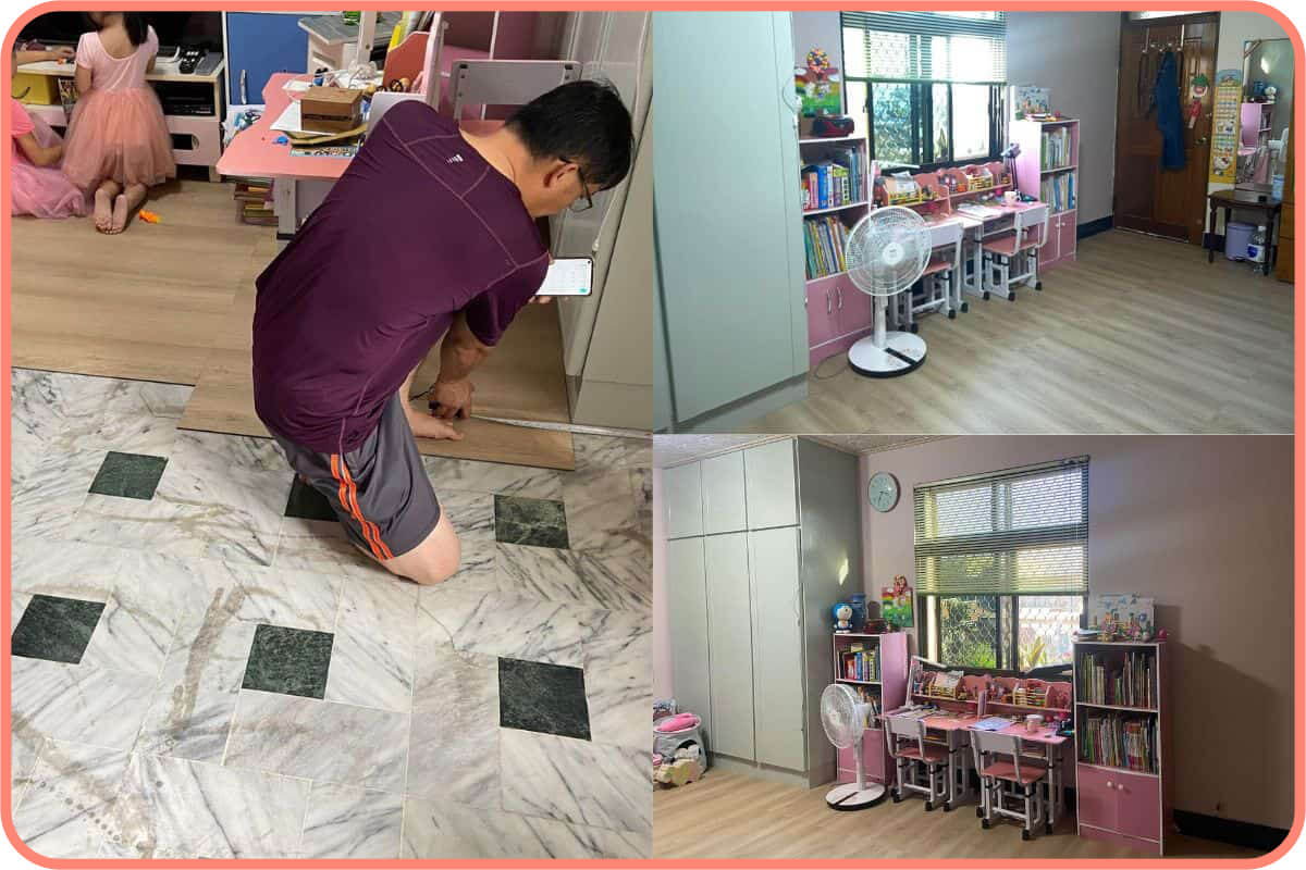 簡單又方便就可以把舊地板換新！再也不用忍受髒髒的地板了！