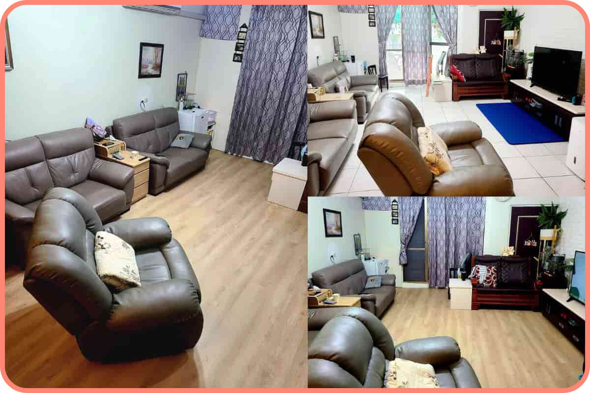 冷天必備！客廳鋪完地板，整個空間都溫暖了起來！