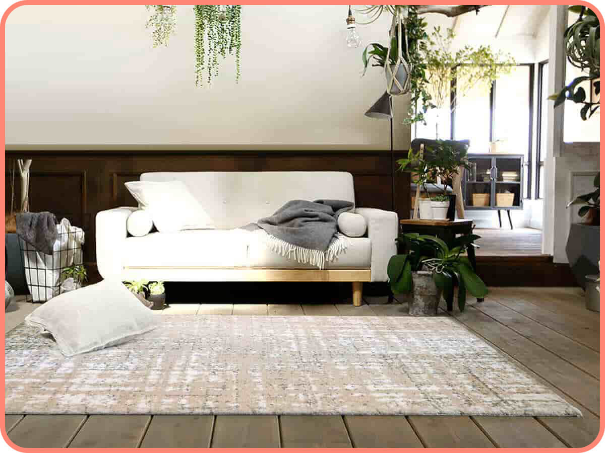 工業米黃｜就愛賴著你，比利時編織地毯