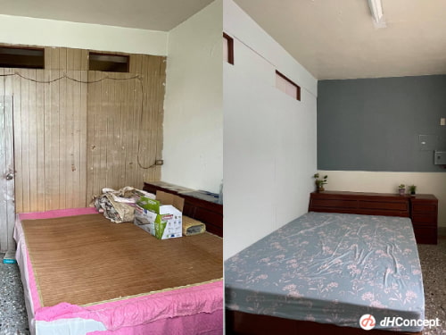 木板隔間臥室，有救了！DIY翻新花不到2千