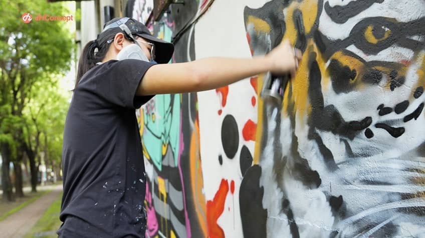 懂生活 / 噴漆創作家陳若欣  花若盛開，蝴蝶自來